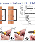 Installation guide for 25 Pack 4 Inch Square Cabinet Handles Matte Black Drawer Pulls For Cupboards And Kitchen Cabinets