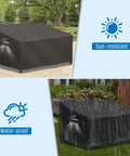 Heavy Duty 500D Oxford Waterproof Patio Loveseat Cover For 2 Seat Sofa 51W 27D 35H in sun and rain conditions