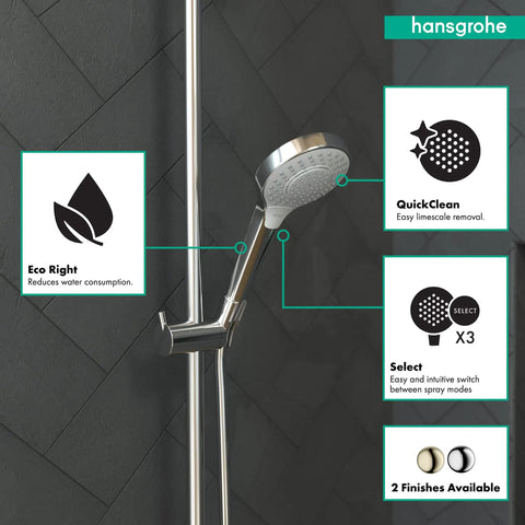 Low Flow 4 Inch Handheld Shower Head With SoftRain, IntenseRain, And Pulsating Massage Modes, EcoRight Water Saving Design