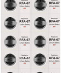 Hardcore Replacement Battery For Electronic Dog Training Collars Compatible With Rfa-67 And Rfa-67d-11 6V 230 Mah Leak Proof Design Built Different Real Deal 10 Pack Set, pack of 10 lithium batteries.