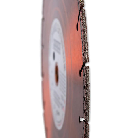 Side view of Heavy Duty Diamond Cut Off Wheel 12 Inch For Metal Cutting All Purpose Diamond Blade Vacuum Brazed detail
