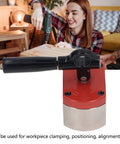 Heavy Duty On Off Magnetic Clamp With Six Hundred Pound Holding Power, Pro Grade Four Square Base Fixture Block in workshop