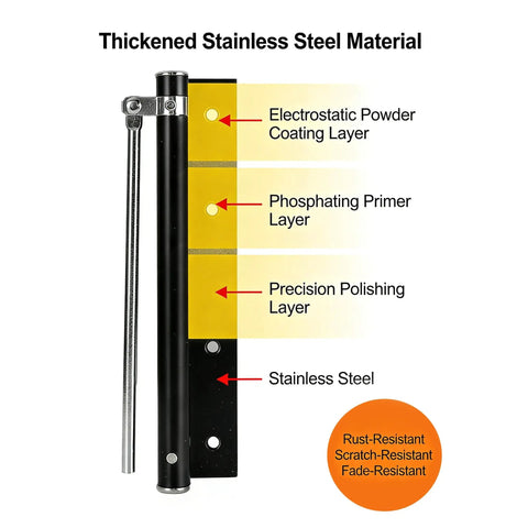 Heavy Duty Stainless Steel Door Closer For Home Use With Safety Spring Adjustable Closing And Catch Speed cross-section view.