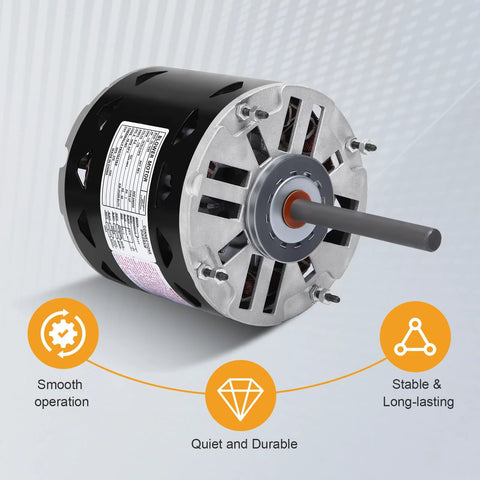 DL1056 sleeve-bearing direct-drive blower motor, 1/2 HP, 48 frame, 115V