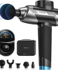Professional Deep Tissue Percussion Massage Gun With Adjustable Amplitude From Six To Twelve Millimeters Five Speeds Five Attachments