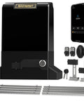 Hella Sturdy 4000 Lb Wifi Sliding Gate Opener With Smart App Control And 1Hp Motor, included durable rack kit and dual remotes.