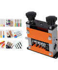Garosa 6 Channel Wire Stripper Machine For 3 To 17Mm Wires Drill Powered Or Manual showing sharp alloy blades and controls.