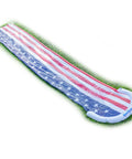 Stars And Stripes Kids Inflatable Backyard Water Slide With Built In Splash Pool Over 14 Feet Long Quick Setup In Under A Minute Connects To Standard Garden Hose Blue Backyard Summer Fun For Active Kids
