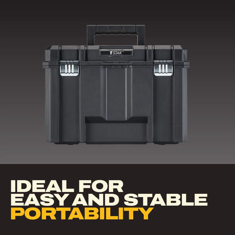 Extra Large TSTAK Tool Box With Removable Tray For Quick Tool Access And Water Debris Resistant Build Grab And Go Ready Portable