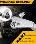 Heavy Duty Serpentine Belt Tensioner Kit For Jeep Wrangler 2012 2017 3.6L Replacement With Durable Pulleys Bolt On Ready Fits 2018 JK 3.6L Belt Drive System package includes tensioner, two idler pulleys, and serpentine belt
