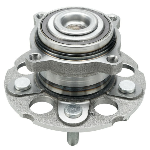 FWD Wheel Bearing And Hub Kit For Honda CR-V 2007-2011, 5 Lug With ABS, close-up view of front wheel bearing assembly