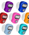 Pocket Electronic Finger Counter With LCD Display Lightweight Resettable Hand Tally Clicker in six colors for easy daily counting.