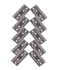 10 pack of quiet heavy duty cabinet hinges made of thickened steel