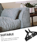 Gray sofa with spring-loaded folding sofa hinges suitable for cabinets and space-saving furniture.