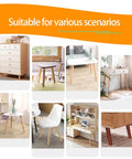 Adjustable Walnut Wood Furniture Feet Set Of 4 used in various furniture scenarios, showcasing versatility in design.
