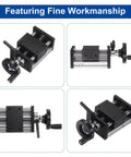 100mm Manual Linear Stage With Double Axis Slide Rail For CNC Machine Shop Floor Ready Budget Friendly Smooth Motion Precision Machining Grade Acme TR12X4 12mm Diameter 4mm Pitch 1 Start Lead Screw Travel 4mm Per Cycle showing fine workmanship