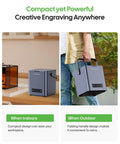 AP1 Air Purifier And Fume Extractor with Pro Grade 3 Layer Filtration portable indoor and outdoor use on tabletop and with handle.