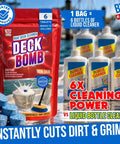 Marine Deck Cleaner Tablets That Make Six Gallons, Non Skid Boat Deck Wash, Lifts Dirt And Stains With Easy No Mess Tablet Formula