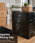 Heavy Duty Black Stretch Wrap Film 50 Cm Roll For Moving And Shipping Secure Cartons Furniture Parts With Hella Strong Self Adhesive Hold For Real Deal Users on wrapped dresser.