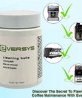 Container of Eversys Cleaning Balls for Automatic Espresso Machines Barista-Grade Brew Unit Cleaning Kit