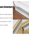 Durable Stainless Steel Cable Trunking Kit for Hidden Cables Wide 10 to 50mm 50 to 180cm Long close-up of square structure design.