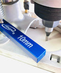 Precision Aluminum Setup Blocks And Bar Gauges Kickass 15 Piece Metric Kit For Machine Shop And Woodworking Pro Fence Alignment Tools Blue anodized 10mm gauge block in use.
