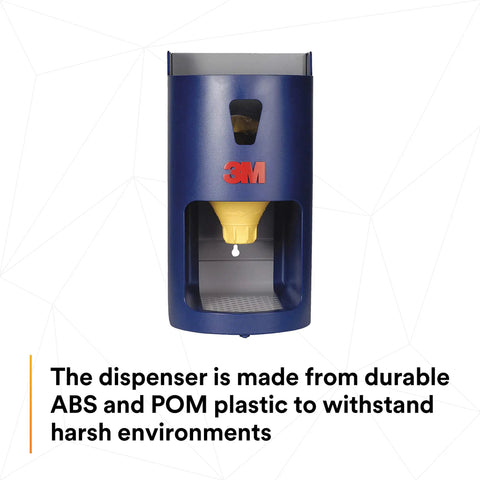 One Touch Pro Earplug Dispenser For Grab And Go Easy One Hand Drop In A Clean Durable Blue Unit Designed For Hearing Conservation