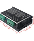 DM542 CNC two-phase stepper motor driver module, black enclosure with green screw-terminal blocks