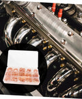 Copper Flat Gasket Kit With 280 PCs Washers, Ultra Thin Shims, Reusable And Corrosion Resistant, Handy For Screws, Oil Pan, Water, Fuel And Hydraulic Fits, DIY Repair And Maintenance Set in engine compartment