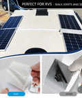 Installing RV Roof Seal Tape White 4 Inch By 50 Feet Self Adhesive Butyl Roof Sealant For Camper Boat Truck Sealing Roof Seams
