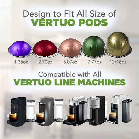 Reusable Coffee Capsule Lids For Nespresso Vertuo Refilling Pods For All VertuoLine Machines Budget Friendly No Fuss Easy To Use