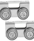 Four Wheel Trolley Assembly For Channel Strut Light Duty Compatible With All One And Five Eighths Inch P1000 P1001 P5000 P5001 P5500 P5501 And Taller Strut Channel In Electro Galvanized Steel For Rust And Corrosion Protection 2 Pack displayed