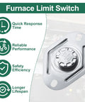 RV Furnace Limit Switch 160 Degree Replacement Part For SF 20 25 30 35 Furnaces And SF 25F 30F 35F Campers Hi Limit Safety Cutoff Switch Durable High Quality Heating Sensor For Reliable Heat Management