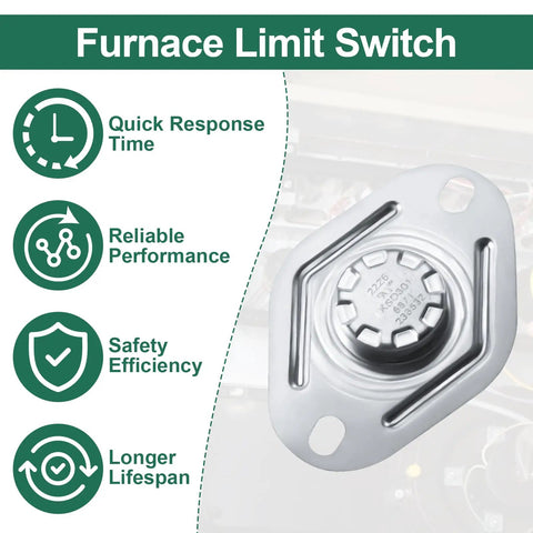 RV Furnace Limit Switch 160 Degree Replacement Part For SF 20 25 30 35 Furnaces And SF 25F 30F 35F Campers Hi Limit Safety Cutoff Switch Durable High Quality Heating Sensor For Reliable Heat Management