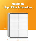 Replacement Filter For AP51030K AP51030KB AP45030K APR45130L WP500 WP1000 Series Air Purifiers H13 Filtration, dimensions 15.8 x 18.8 inches.