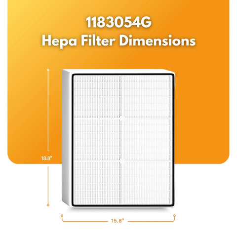 Replacement Filter For AP51030K AP51030KB AP45030K APR45130L WP500 WP1000 Series Air Purifiers H13 Filtration, dimensions 15.8 x 18.8 inches.