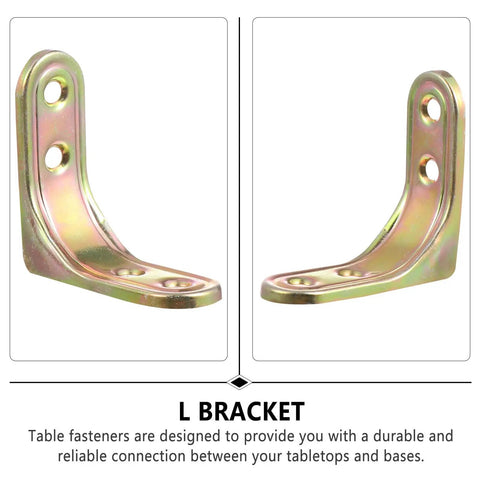 Beefy Right Angle Corner Brackets Set Twenty Pack Iron Shelf Support for Furniture Cabinets Tables and Chairs, Corrosion Resistant