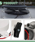 RV Roof Vent Lift Motor K6010-81 17 RPM For Dometic Fan-Tastic B Series close-up with mounting screws