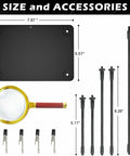 Helping Hands Soldering Station with 3X Magnifying Glass and Four Flexible Arm Magnifier accessories displayed on white background