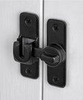 Matte Black 90 And 180 Degree Barn Door Latch Lock, Zinc Alloy Flip Latch For Cabinets, Bathrooms, Barns, Gardens, Windows And Small Pet Cages