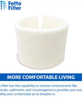 Two Pack Humidifier Wicking Filter Replacement For AIRCARE Essick Air MAF1 And Kenmore Humidifiers Models MA0950 MA1200 MA1201 MA09500 MA12000 MA12001 MA12010 15412 14906 29982 Includes Two Replacement Filters Keeps Your Humidity On Point displayed with packaging