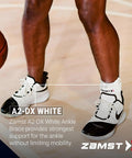A2DX Sports Ankle Brace With Protective Guards For High Ankle Sprains And Chronic Instability Game Ready Support For Basketball