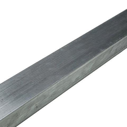 Close-up of Square Aluminum Bar 6061 Grade, 13 Inch Solid Extruded Stock For Welding, Fabrication, US Material