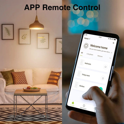 Living room lighting controlled by phone app for 3 Way Smart Light Switches With Voice And App Control Requires Neutral Wire And 2.4 GHz WiFi
