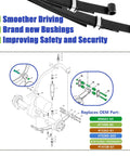 EZGO TXT Rear Leaf Spring Bushing And Sleeve Kit With Front And Rear Screws Nuts diagram with part numbers.
