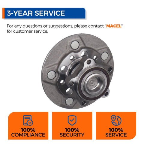 Front Wheel Hub Bearing Assembly 515153 For Ford Transit 150 250 350 350 HD Vans 2015-2019 Easy Install Durable Wheel Hub