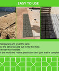 DIY Friendly Walk Maker For Concrete Path Molds Square Two Pack No Brainer Easy Yard Garden Patio Pathway Pavers guide