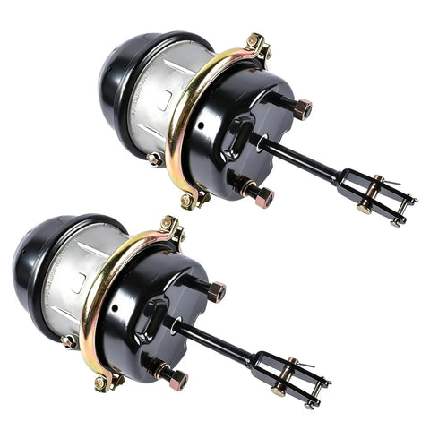 Two Pack Type 30 By 30 Beefed-Up Air Brake Chamber With Welded Clevis Three Inch Stroke Replacement For Haldex GC3030LCW