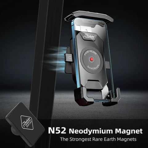 Golf Cart Magnetic Phone Holder Mount With Ultra Strong Rare Earth Magnets For EZGO Club Car Yamaha showing N52 magnet