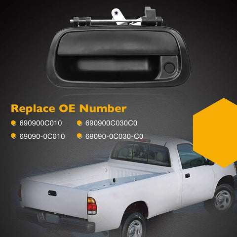Tailgate Handle Liftgate Latch With Keyhole For 2000-2006 Toyota Tundra OEM-Quality Replacement 69090-0C010 69090-0C030-C0